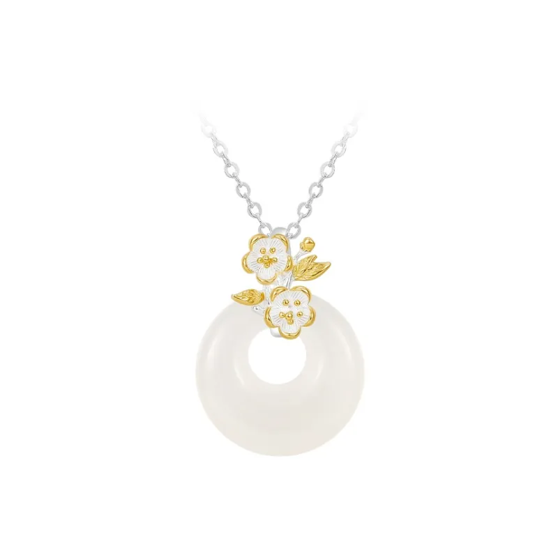 MCK Chalcedony S999 Fine Silver Necklace Women's-5