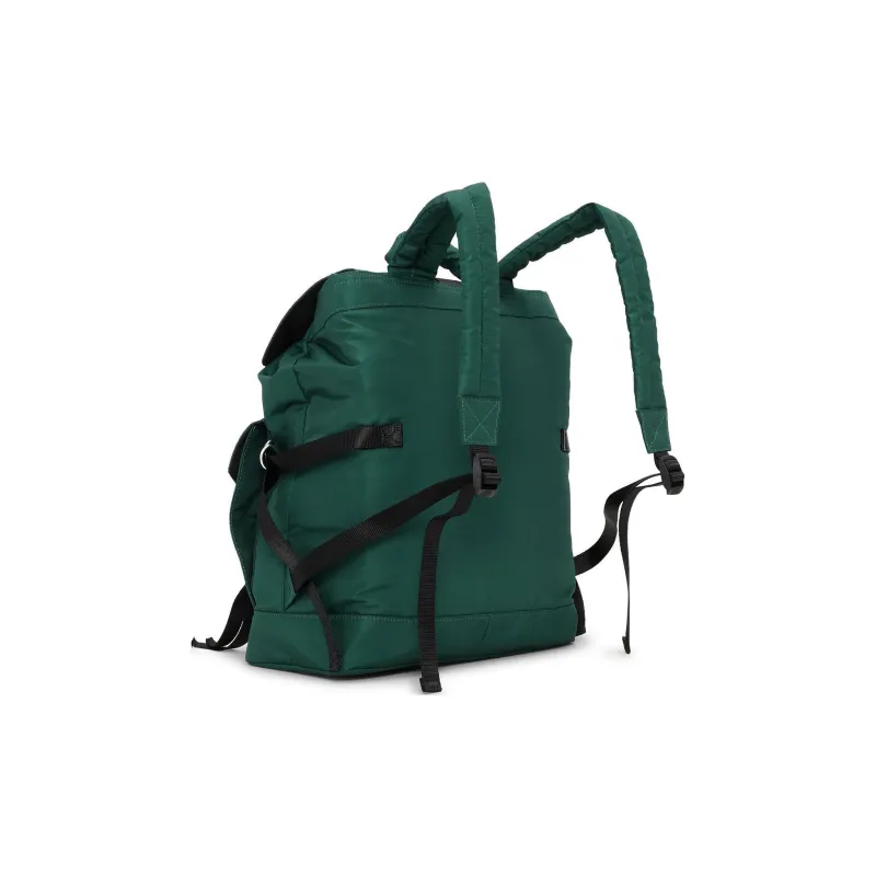GANNI Recycled Polyester Backpack Unisex Green-1