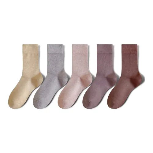 MIIOW Knee-High Socks Women's 5 Pack