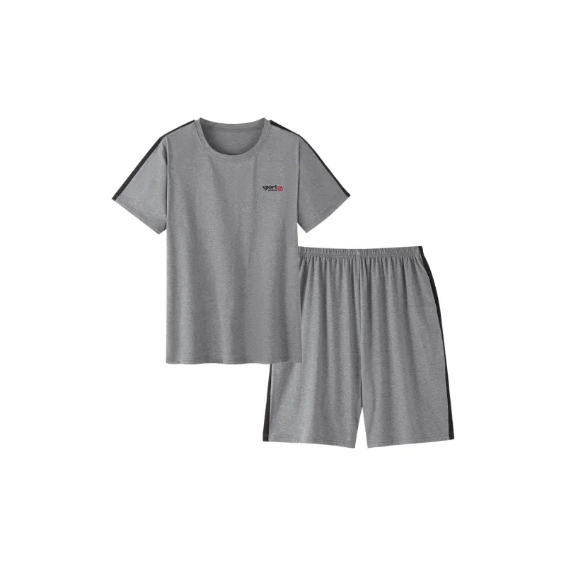 Song Qianya Pajama Set Men's Gray-0