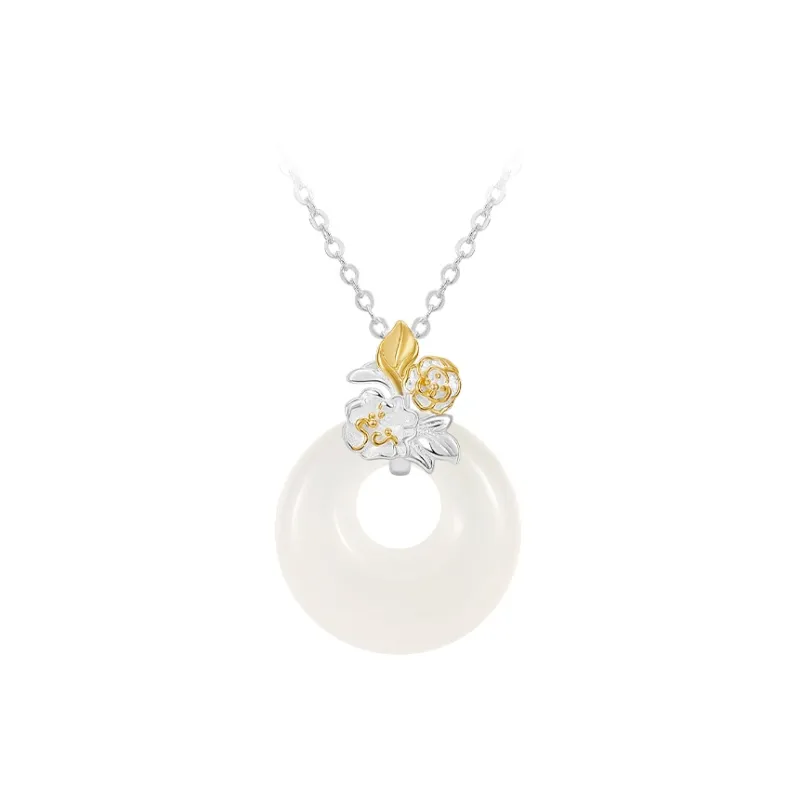 MCK Chalcedony S999 Fine Silver Necklace Women's-7