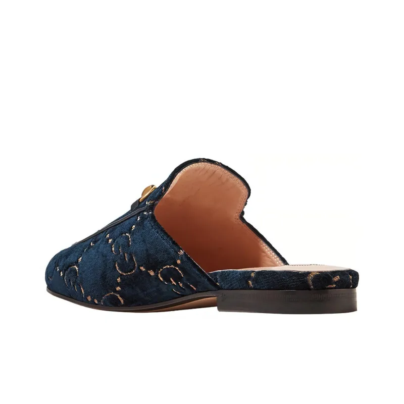 GUCCI Princetown GG Velvet Slipper-3