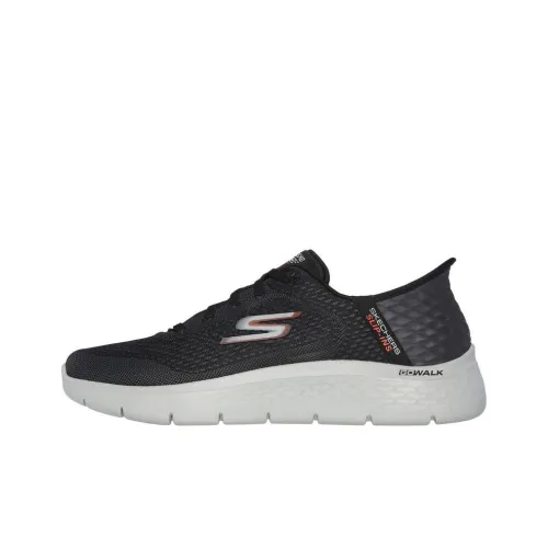 Skechers Go Walk Fle Anti-Slip Wear-Resistant Low-Top Casual Shoes Men's Black