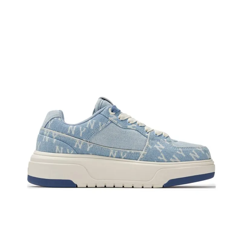 MLB Chunky Liner Wear-Resistant Low-Top Skateboard Shoes Unisex Sky Blue-1