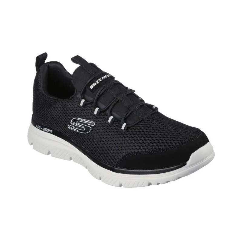Skechers BURNS 2.0 Non-slip Lightweight Low-Top Casual Shoes Men's Black-1