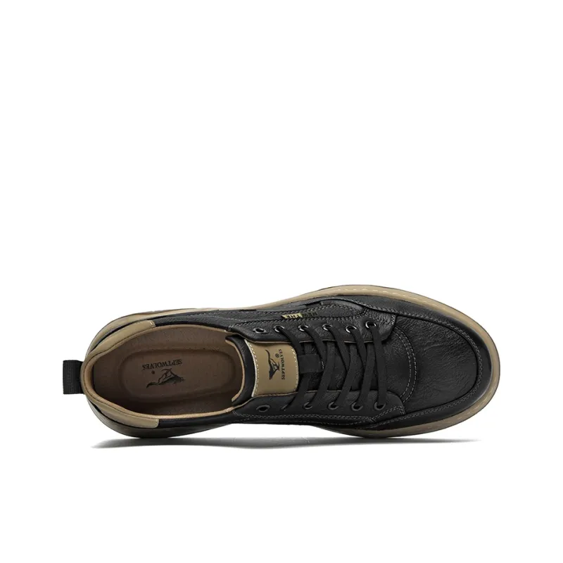 SEPTWOLVES Height-Enhancing Wear-Resistant Lightweight Low-Top Skateboard Shoes Men's-11
