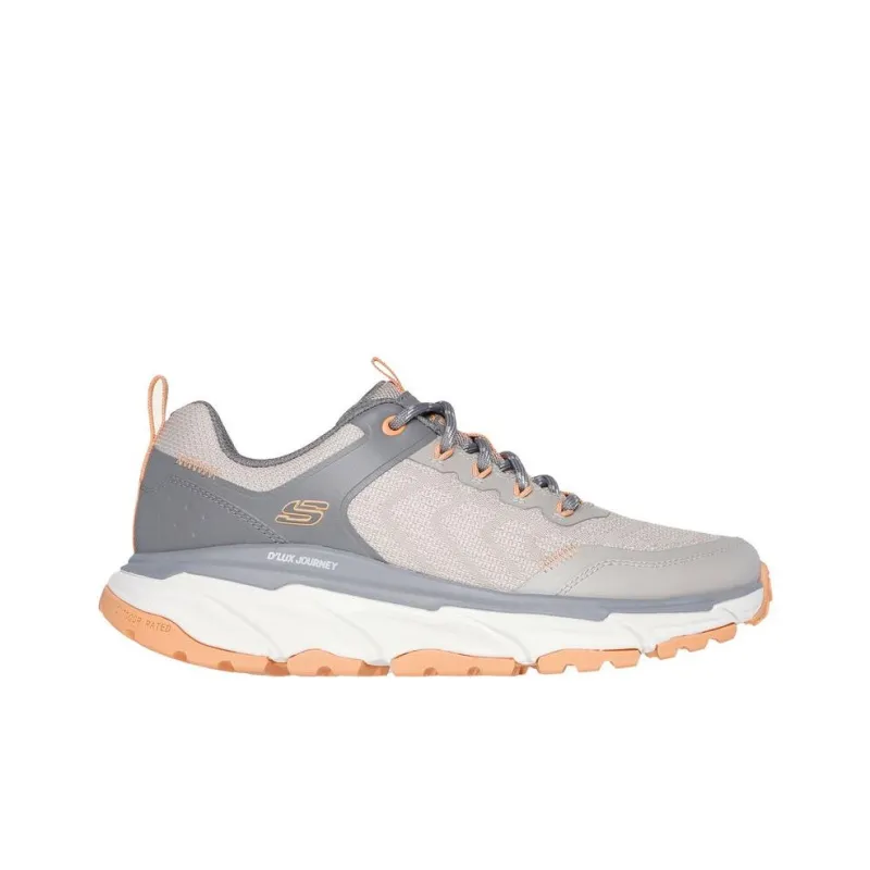 Skechers Relaxed Fit Anti Slip Wear Resistant Low Top Trekking Shoes Women's Gray-1