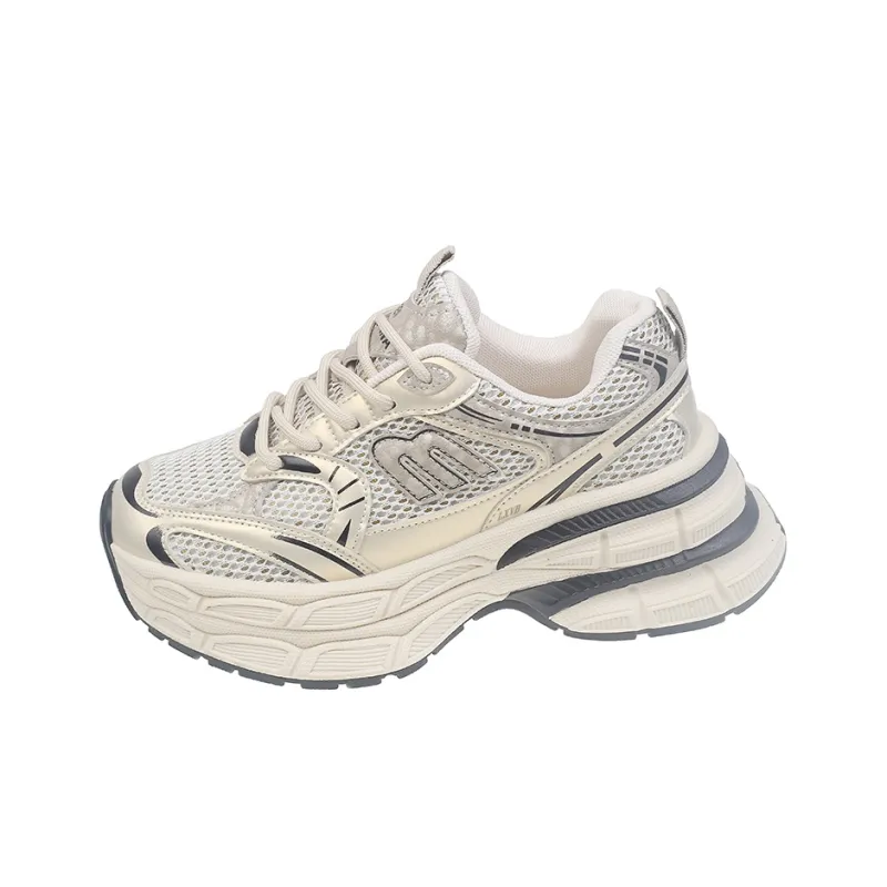LXVB Non-slip Lightweight Low-Top Chunky Sneakers Women's-5