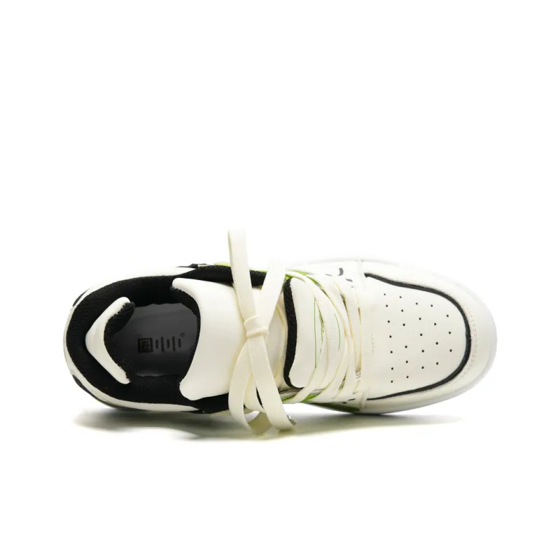 Circle Small Coverage Slip Resistant Lightweight Height Increasing Low Top Skateboard Shoes Unisex-17
