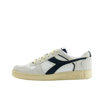 Diadora Magic Basket Anti-Slip Wear-Resistant Low-Top Skateboard Shoes Unisex White