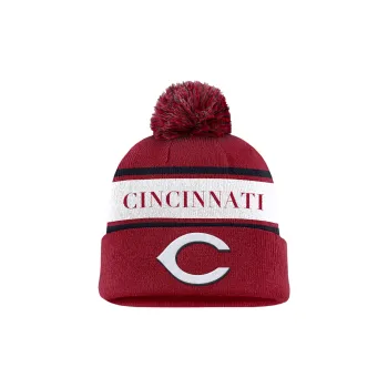Nike Cincinnati S Team Stripe Peak Men's Nike Mlb Cuffed Pom Beanie
