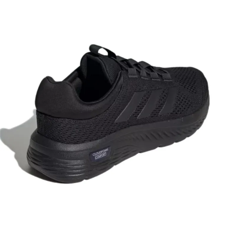 Adidas Cloudfoam Slip Resistant, Abrasion Resistant, Breathable Low Top Casual Running Shoes Men's Black-4