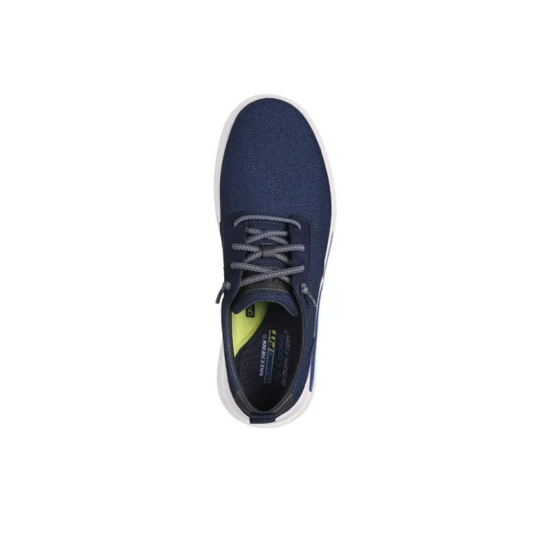 Skechers Proven Slip Resistant And Breathable Low Top Casual Shoes Men's Blue-3