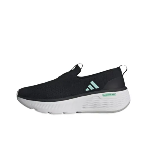 Adidas Slip Resistant And Breathable Low Top Casual Shoes Women's Black Green