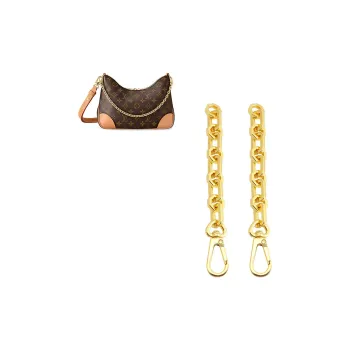 Metal Extension Chain Shoulder Bag With Extended Length Chain Accessory Bag Women's Gold