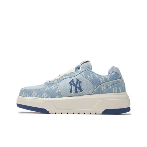 MLB New York Yankees Skateboard Shoes Unisex Low-Top Sky Blue