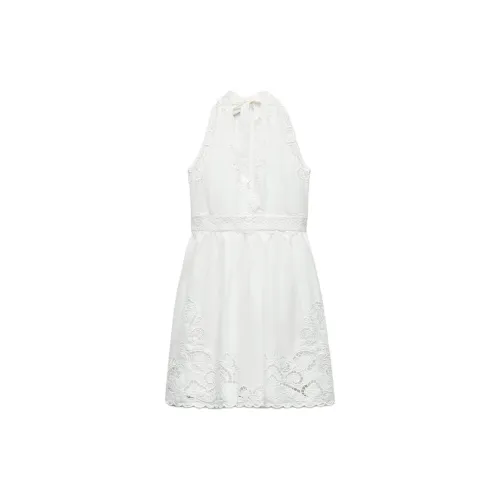 ZARA Sleeveless Dresses Women's White