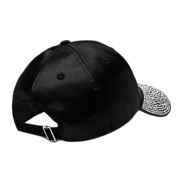 KARL LAGERFELD / Karl Lagerfeld Jeans Signature Rhinestone embellished Visor-1