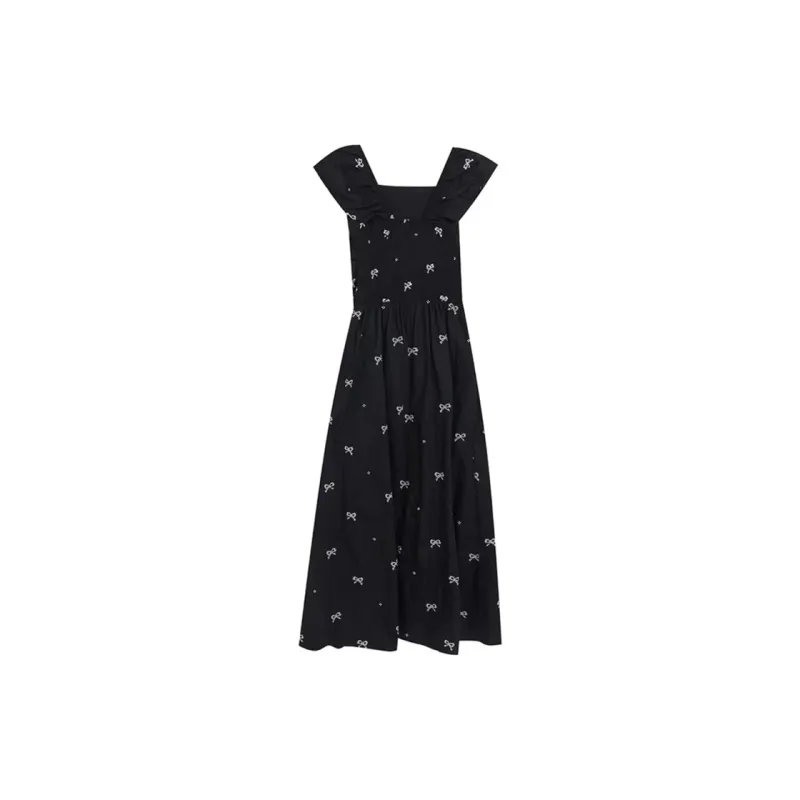 JOSR Short Sleeved Dresses Women's Black-1