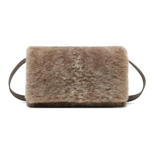 Brunello Cucinelli Shearling Cross Body Bag