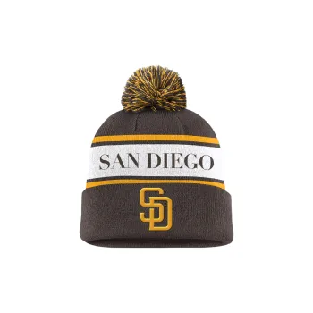 Nike San Diego Padres Team Stripe Peak Men's Nike Mlb Cuffed Pom Beanie