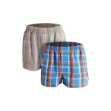 Fashion Plaid 2 Pack (Blue Orange Plaid+Yellow Green Plaid)