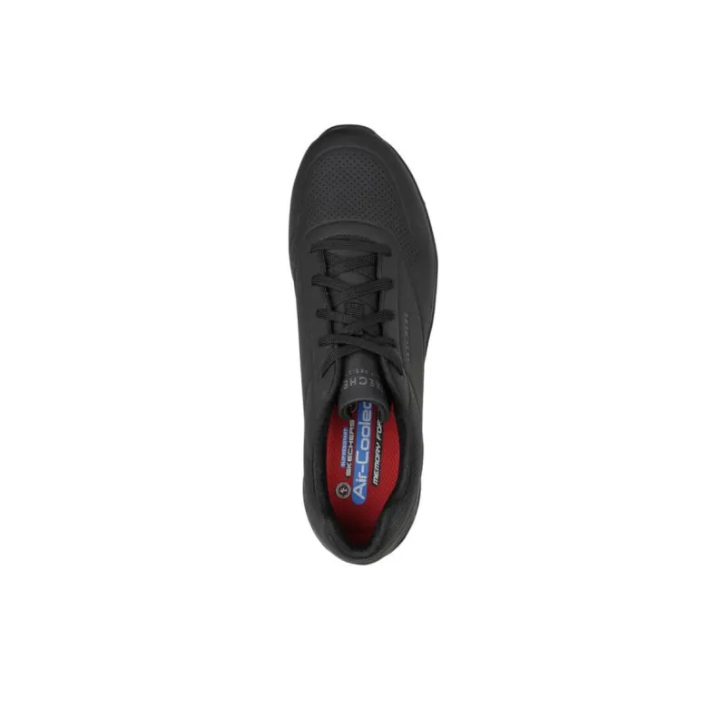 Skechers Uno Non slip Lightweight Low Top Casual Shoes Men's Black-3