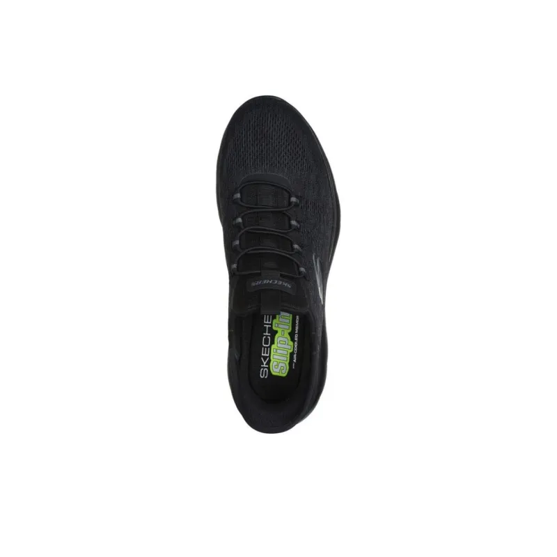 Skechers Summits Slip Resistant Low Top Casual Running Shoes Men's Black-3