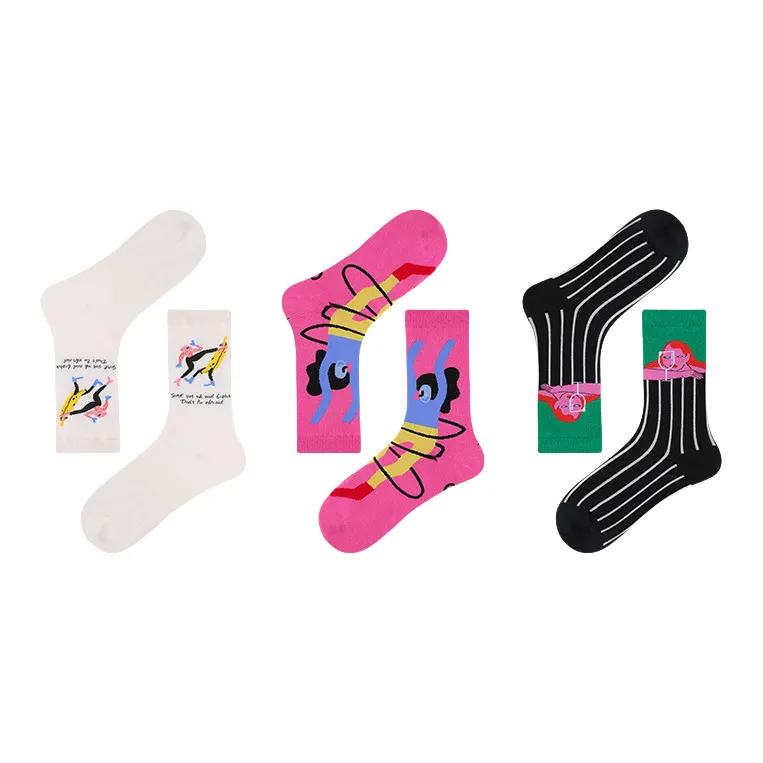Vine Color Mid Calf Socks Women's 3 Pack-7
