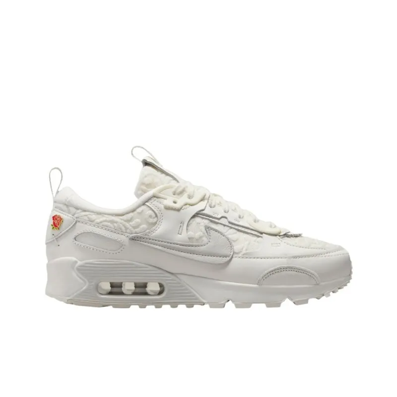Nike Air Max 90 Futura Slip Resistant Low Top Skateboard Shoes Men's White Gray-1