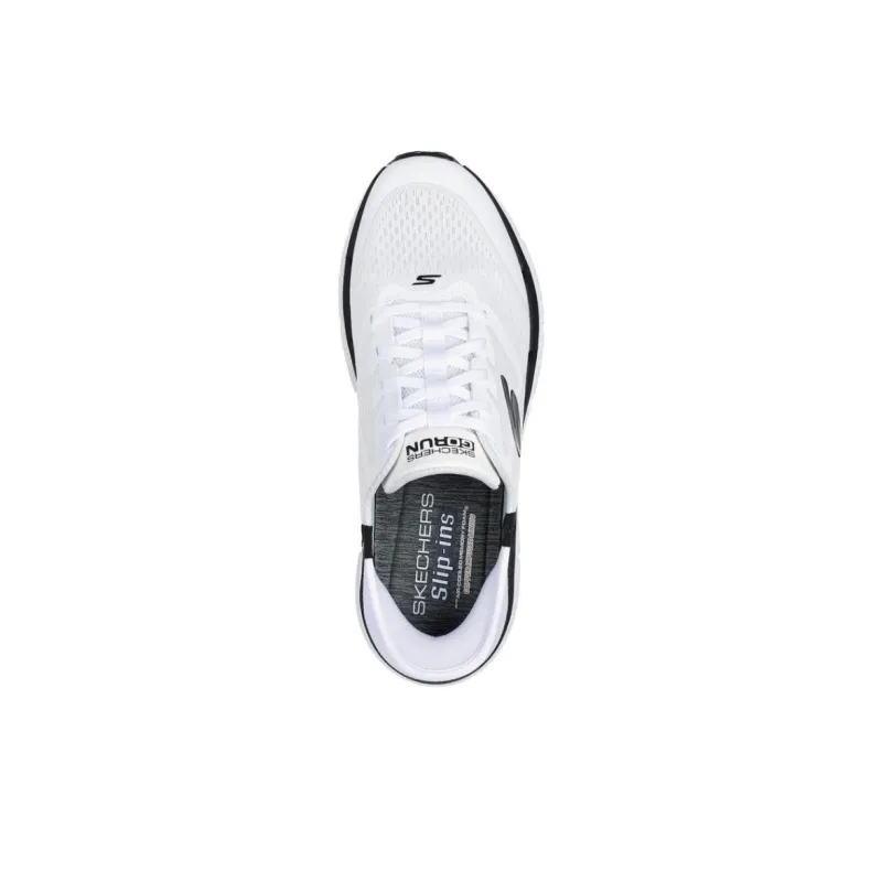 Skechers Max Cushioning Premier 2.0 Anti Slip Wear Resistant Low Top Running Shoes Men's White Black-4