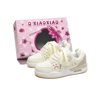 Circle Small Coverage Slip-Resistant Lightweight Height Increasing Low-Top Skateboard Shoes Unisex