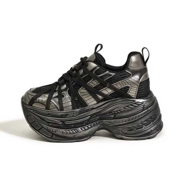 Milan Love Song Anti-Slip And Wear-Resistant Breathable Low-Top Chunky Sneakers Women's-10