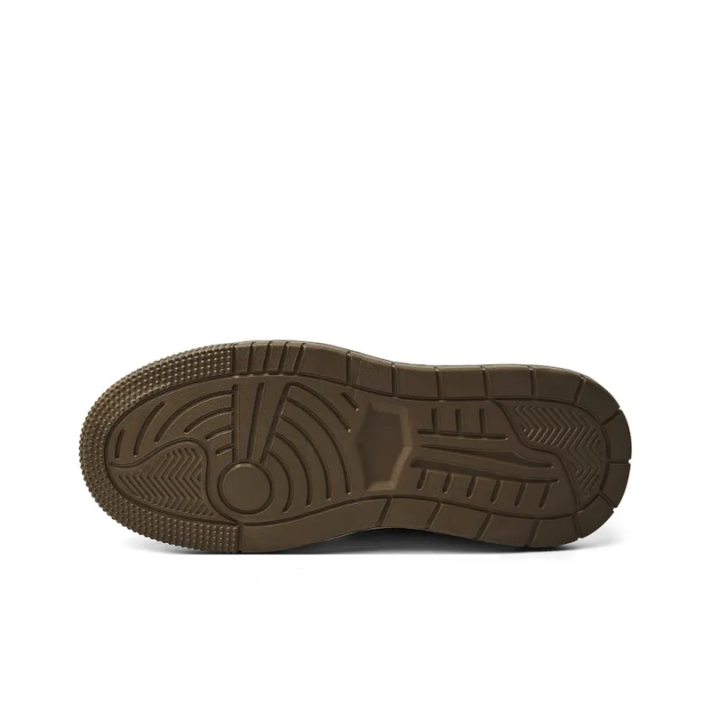 JEEP SPIRIT Low Top Skateboard Shoes Men's Cuban Brown-5