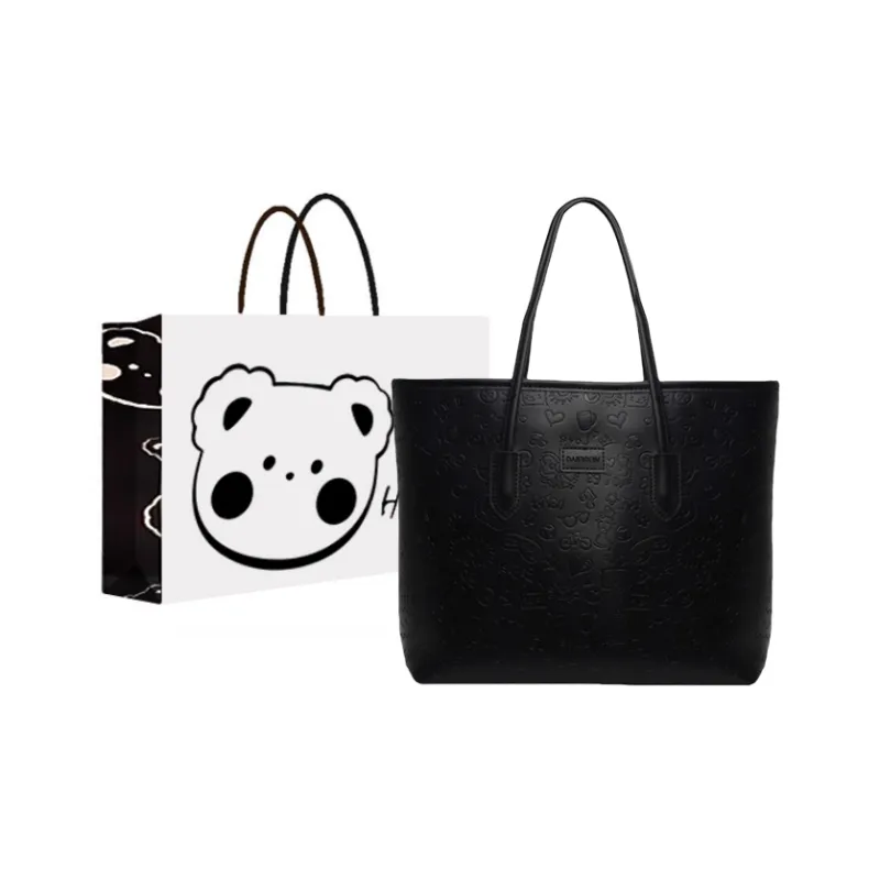 NX DOUGHNUT PU Shoulder Bag Women's Black/Khaki/Pink-40