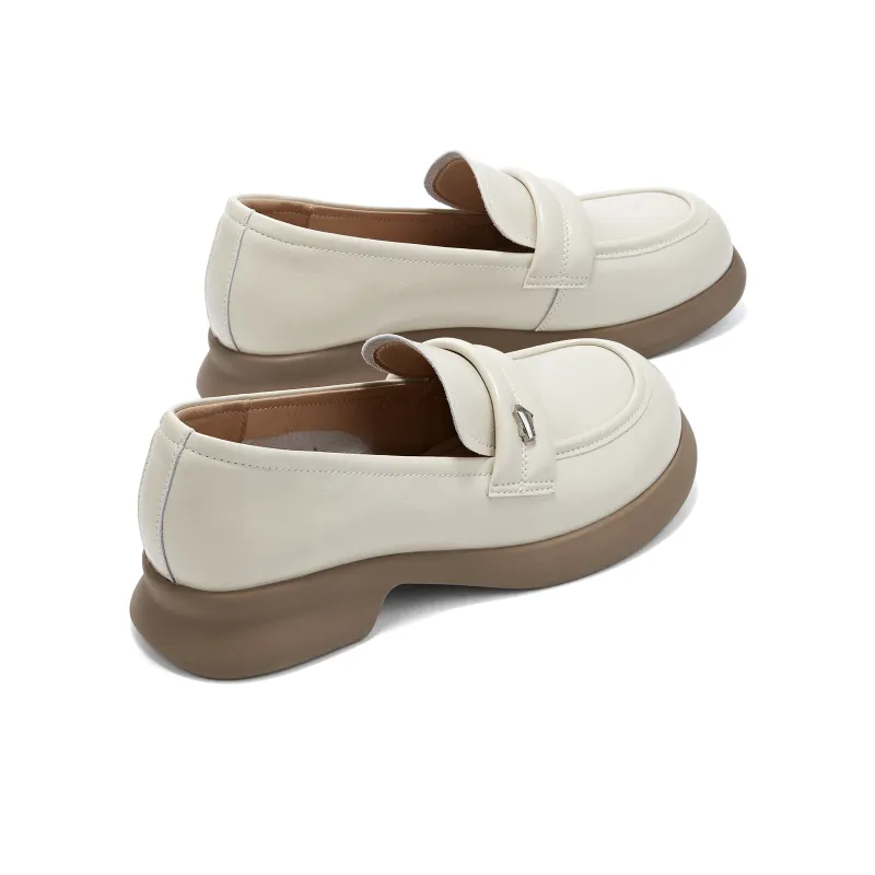 KEKAFU Loafers Women's Beige/Black/Brown-4