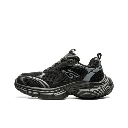 LISATANG Anti-Slip And Wear-Resistant Breathable Low-Top Chunky Sneakers Unisex