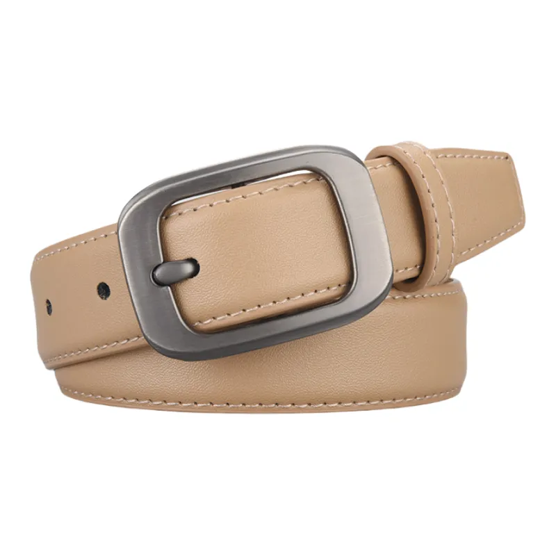 Emperor Penguin Durable And Sturdy Suit Pants With Pin Buckle Cow Leather Belts Unisex 2.8CM-2