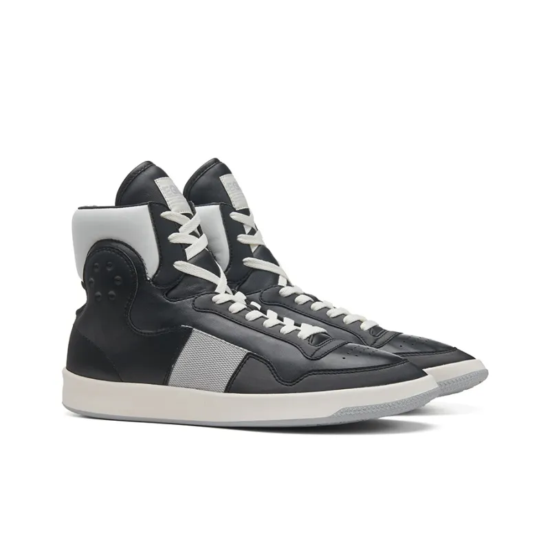 EQLZ EQUALIZER Vintage Basketball Shoes Unisex High Top Concrete Black-1