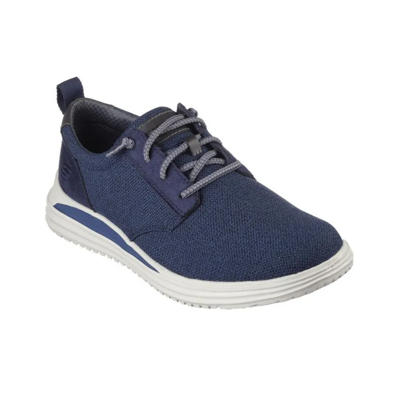 Skechers Proven Slip Resistant And Breathable Low Top Casual Shoes Men's Blue-2