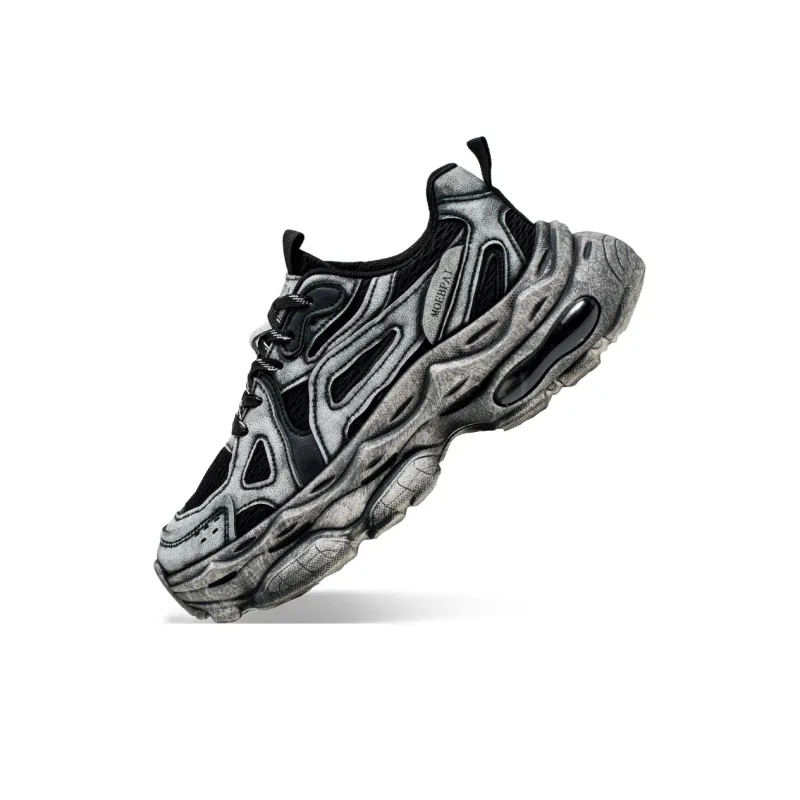 Meiretu Cushioning Coverage, Impact Resistant, Height Increasing Low Top Chunky Sneakers Men's-1