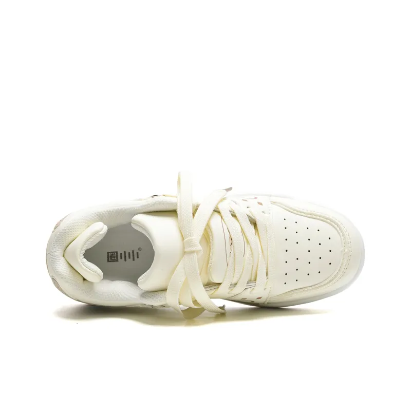 Circle Small Coverage Slip Resistant Lightweight Height Increasing Low Top Skateboard Shoes Unisex-5