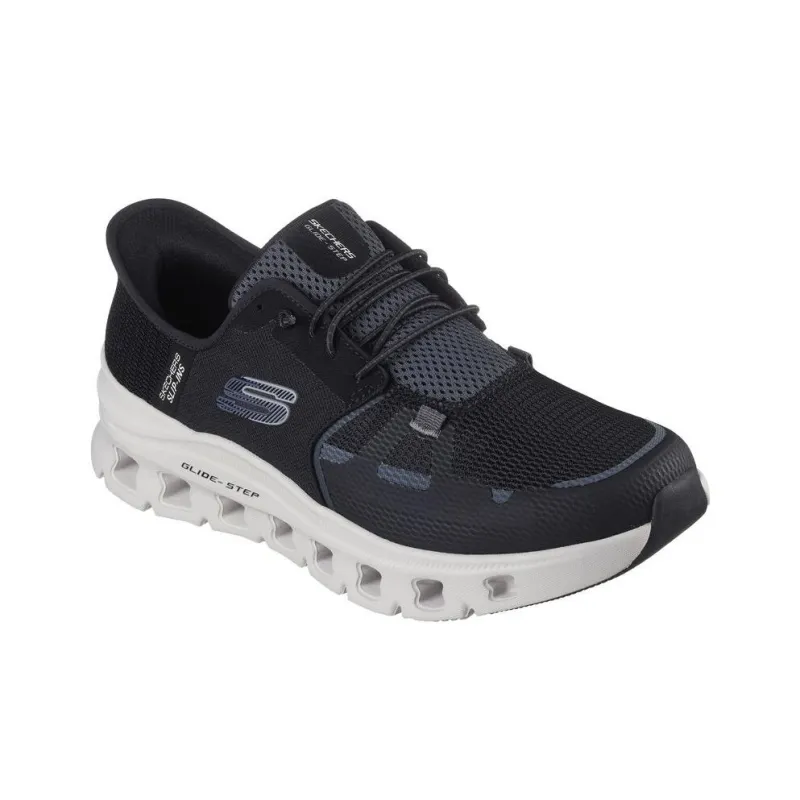Skechers Glide Step Anti Slip Wear Resistant Low Top Casual Shoes Men's Black-2