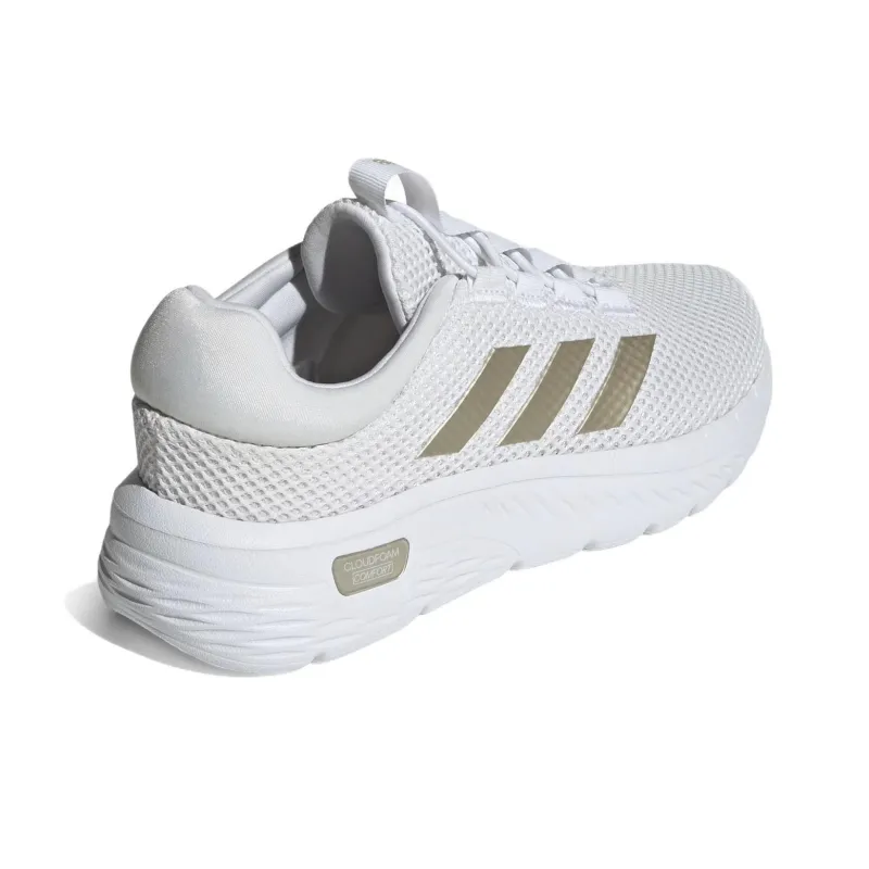 Adidas Cloudfoam Comfy Cloud White Champagne Met. Core Black Women's-3