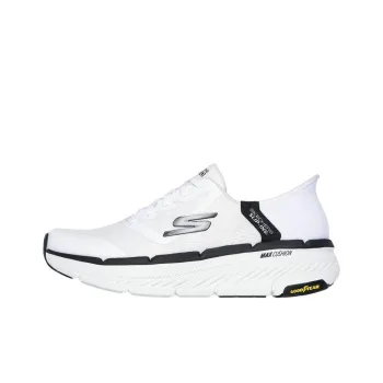 Skechers Max Cushioning Premier 2.0 Anti Slip Wear Resistant Low Top Running Shoes Men's White Black