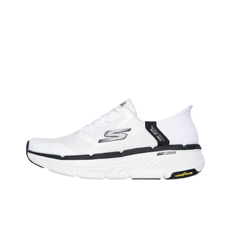 Skechers Max Cushioning Premier 2.0 Anti Slip Wear Resistant Low Top Running Shoes Men's White Black-0