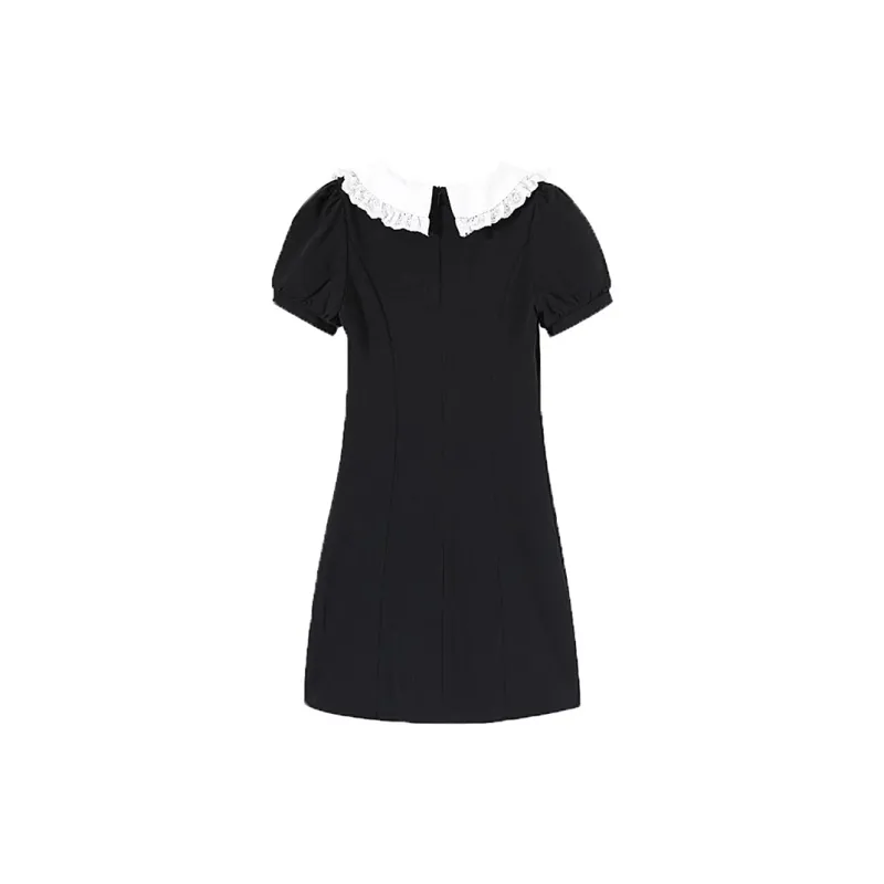 Incolore Short Sleeved Dresses Women's Black-1