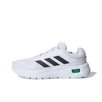 Adidas Cloudfoam Anti Slip Wear Resistant Low Top Casual Running Shoes Men's White