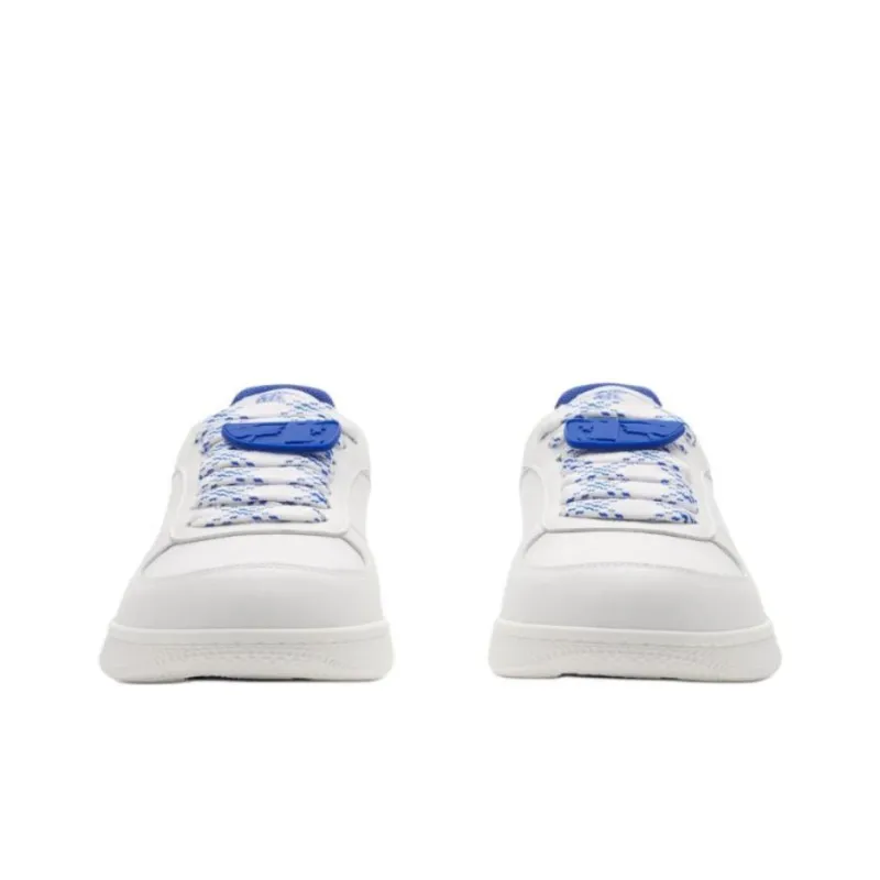 Burberry Terrace Low Top Skateboard Shoes Men's White Blue-2
