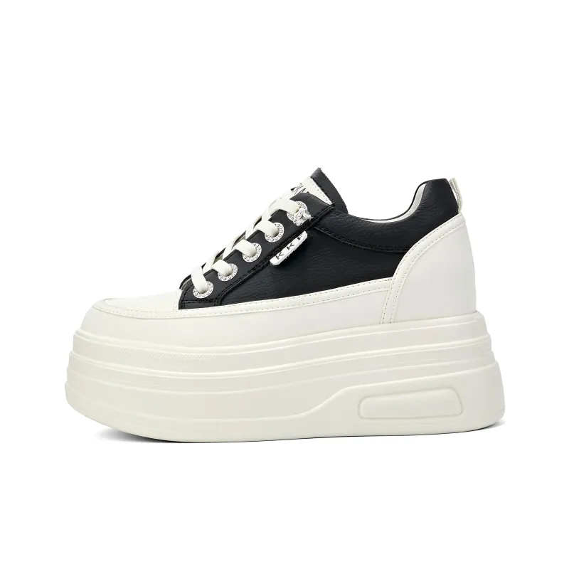 KEKAFU Cushioning Support Height Increasing Low-Top Casual Shoes Women's-11